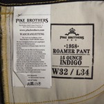 Pike Brothers 1958 Roamer Jeans: Indigo 15oz