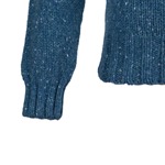 Cashmere & Merino 'Cairngorm' Ski Sweater: Steel Blue