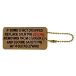 Bomb Safety Pin Tag