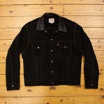 Type III Jean Jacket - Unlined Cow Suede, Suede: Black, 44" - S#7015