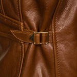 Half Belted Back of Hooch Leather Jacket