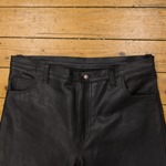 END OF LINE/CLEARANCE Five Pocket Leather Trousers #006: W41 L32