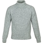 Cashmere & Merino 'Cairngorm' Ski Sweater: Pale Grey