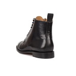 END OF LINE/CLEARANCE 1920s Town Boots Glace Kid (Leather Sole): Black (UK 6/US 7)