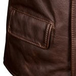 Pocket on Aero Leather Shackleton Vest
