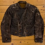 1920s/1930s 'Cyclist' Jacket, Unknown Leather, 34"-36" - CB#003