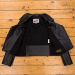 Ladies Motorcycle Jacket, Black Vicenza, UK 6 - S#5332