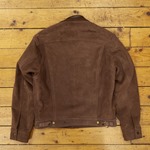 Type III Jean Jacket, Chocolate Calf Suede, 38" - S#6154