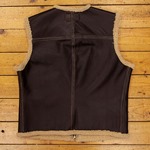 Outlaw Vest, Seal "Outlaw" Shearling , 44" - S#5834