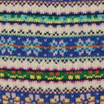 Classic 1940's Long Sleeve Crew Neck Fair Isle: Hebridean Sky