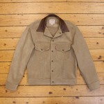 Type III Jean Jacket- Unlined Cow Suede, Suede: Sand, 38" - S#7253