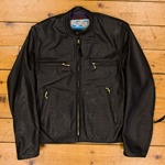 Café Racer, Soft Black Italian Horsehide, 36" - S#5853