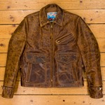 Half Belt Deluxe, Battered Tan HH, 36" - S#5883