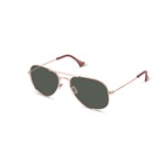Willems x Aero Leather A-2 Sunglasses: Brushed Copper Gold