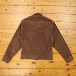Type III Jean Jacket - Unlined Cow Suede, Suede: Chocolate , 38" - S#7014