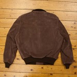 1950s College Jacket (Apprentice), Suede: Chocolate, 40" - S#7047