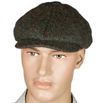 Harris Tweed Eight Panel Bakers Boy Cap: Loch Lomond