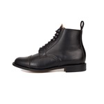 END OF LINE/CLEARANCE 1920s Town Boots (Leather Sole): Black (UK 6/US 7)