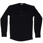 Pike Brothers 1927 Henley Shirt: Deep Black