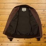 1950s College Jacket (Apprentice), Suede: Chocolate, 40" - S#7047