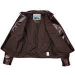 Aero 1930s Half Belt Jacket (Open to Show Lining)