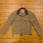 Type III Jean Jacket - Unlined Cow Suede, Suede: Sand, 42" - S#6959