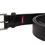 Vegetable Tanned Heavy Duty Belt: Black/Nickel