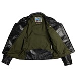 Vincent Leather Jacket (Unzipped & Open)