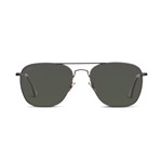 Willems x Aero Leather B-3 Sunglasses: Graphite Black