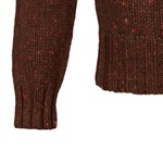END OF LINE/CLEARANCE Cashmere & Merino 'Cairngorm' Ski Sweater: Mahogany
