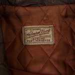 Admiral Bird 1950s Belted Jacket, Brown Pony Horsehide, 44"-46" - CB#004