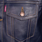 Leather Jean Jacket Breast Pocket
