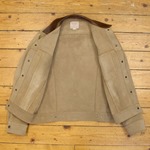 Type III Jean Jacket- Unlined Cow Suede, Suede: Sand, 38" - S#7253