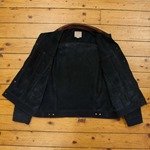 Type III Jean Jacket - Unlined Cow Suede, Suede: Navy, 44" - S#6950