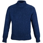 Cashmere & Merino 'Cairngorm' Ski Sweater: Deep Blue