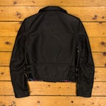 Ladies Motorcycle Jacket, Soft Black Italian HH, UK Ladies 10 - S#6055