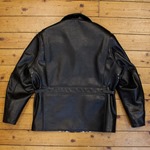 Long Half Belt, Jerky: Black, 44" - S#7118