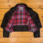 Ladies Motorcycle Jacket, Soft Black Italian HH, UK Ladies 10 - S#6055