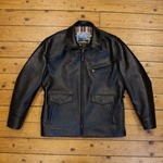 Long Half Belt, Jerky: Black, 44" - S#7118