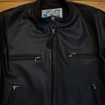 Café Racer, Goatskin: Black, 40" - S#7240