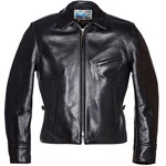 Aero 1950s Half Belt Leather Jacket