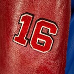 Ice Hockey Jacket, Blue and Red Steerhide, 42" - VA#1881