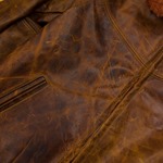 Half Belt Sample (Blue Label), Battered Tan HH, 34" - S#5876