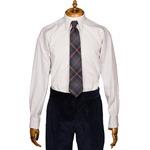 Aero CC41 Spearpoint Collar Shirt: Ivory Stripe