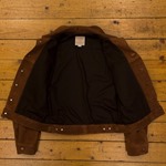 Type III Jean Jacket, Rust Goat Suede, 38" - S#6134