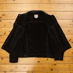 Type III Jean Jacket - Unlined Cow Suede, Suede: Black, 44" - S#7015