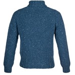 Cashmere & Merino 'Cairngorm' Ski Sweater: Steel Blue
