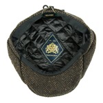 Heavy Donegal Tweed Eight Panel Cap: Forest Floor Flecked Herringbone
