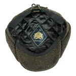 Heavy Donegal Tweed Eight Panel Cap: Forest Floor Flecked Herringbone