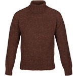 Cashmere & Merino 'Cairngorm' Ski Sweater: Mahogany